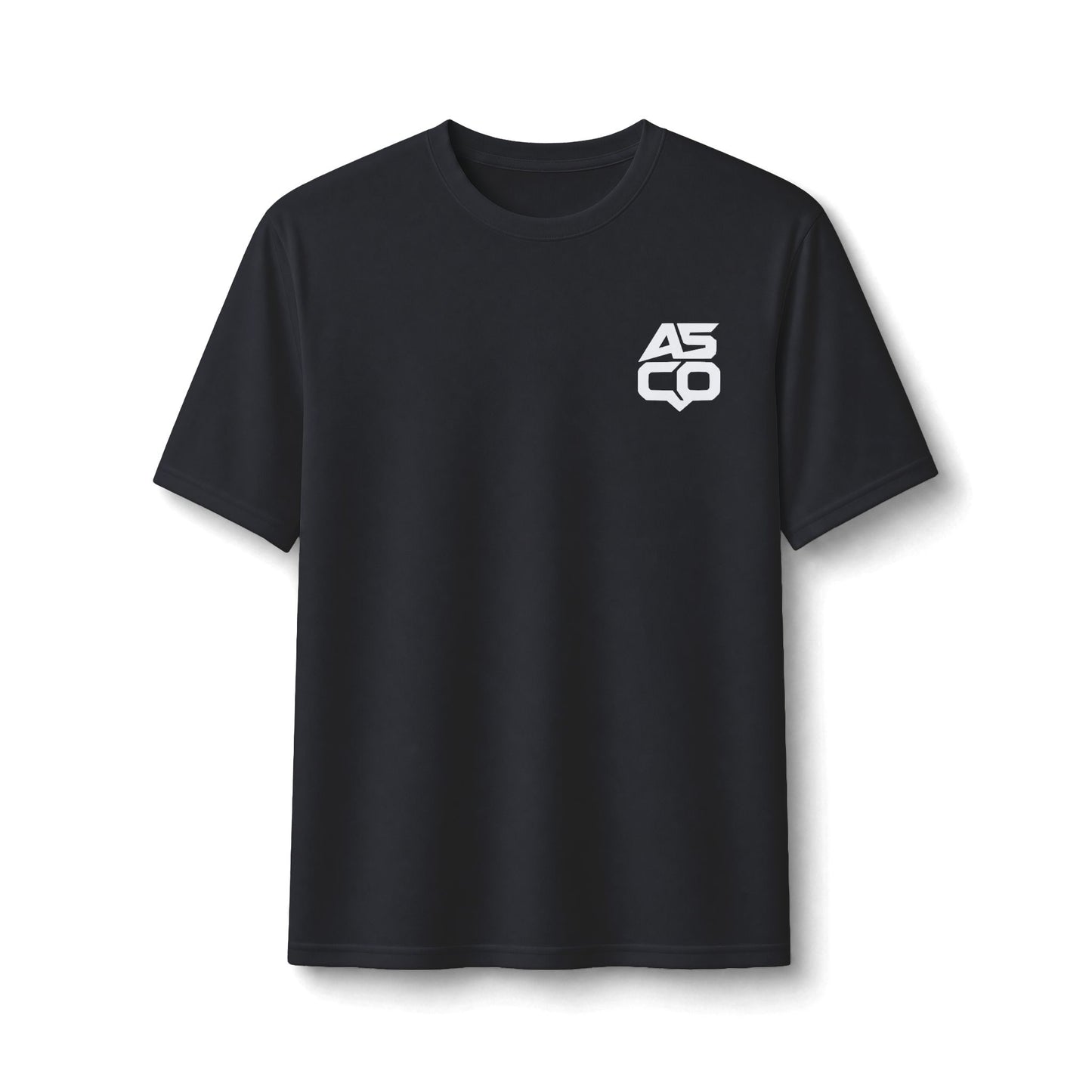 ASCO Logo Performance Tee – Black Athletic Short Sleeve Shirt