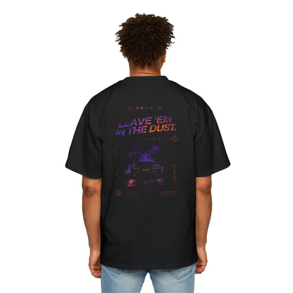 Racing Graphic Tee — 'Leave 'Em In The Dust' Oversized Car Shirt
