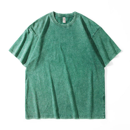 Heavyweight Washed Cotton Streetwear T-Shirt