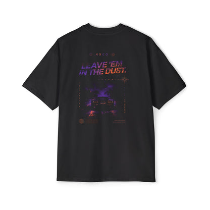 Racing Graphic Tee — 'Leave 'Em In The Dust' Oversized Car Shirt