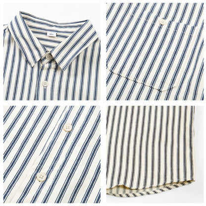 Mens Striped Long Sleeve Shirt