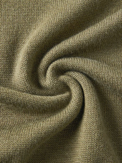Wool long-sleeved polo shirt