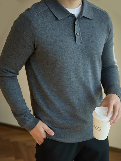 men's long-sleeve knitwear
