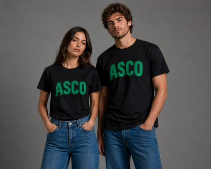 ASCO Retro Green Lettering T-Shirt