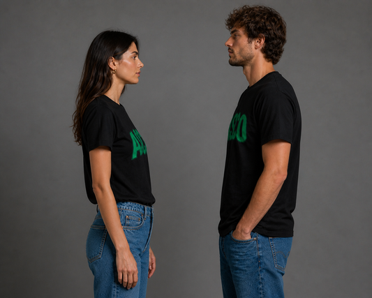 ASCO Retro Green Lettering T-Shirt