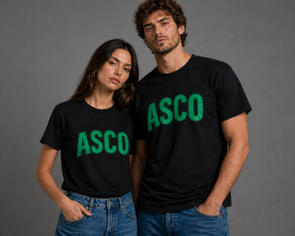 ASCO Retro Green Lettering T-Shirt