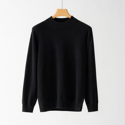 Cashmere Sweater for Men with Mock Neck