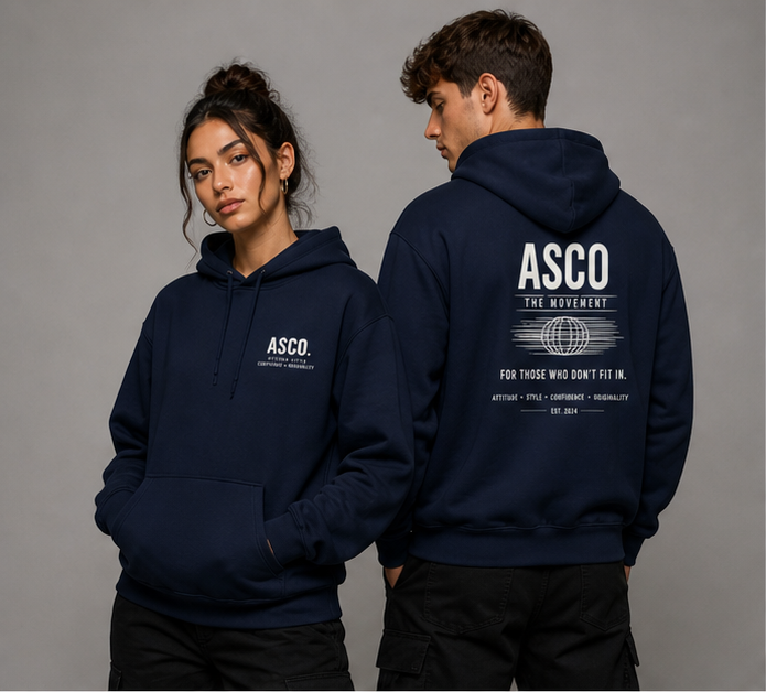 ASCO Movement Hoodie — "For Those Who Don't Fit In" Graphic Pullover