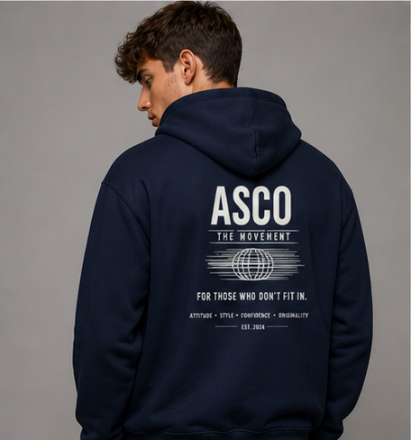 ASCO Movement Hoodie — "For Those Who Don't Fit In" Graphic Pullover
