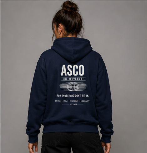 ASCO Movement Hoodie — "For Those Who Don't Fit In" Graphic Pullover