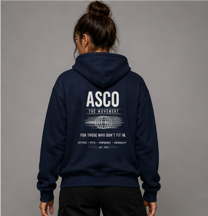 ASCO Movement Hoodie — "For Those Who Don't Fit In" Graphic Pullover