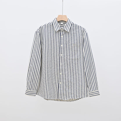 Mens Striped Long Sleeve Shirt