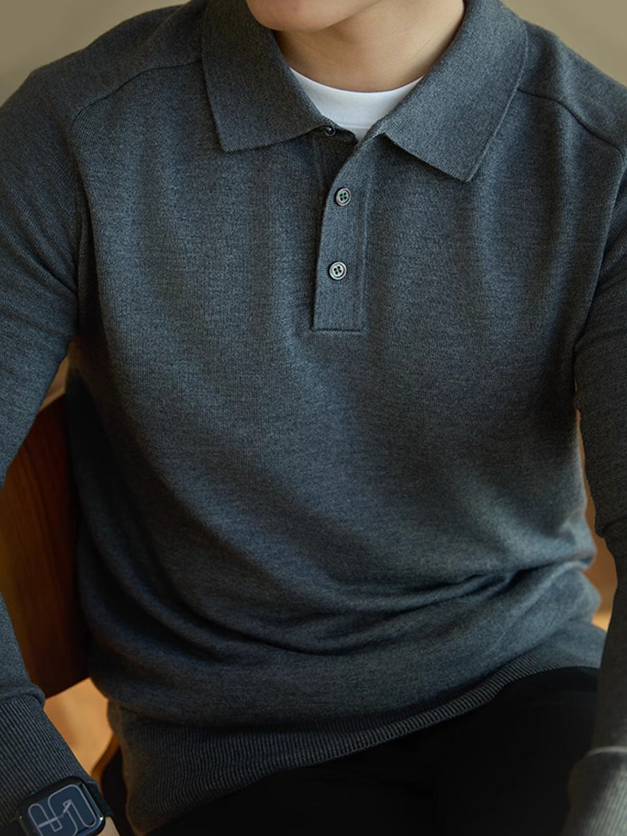 men's long-sleeve knitwear