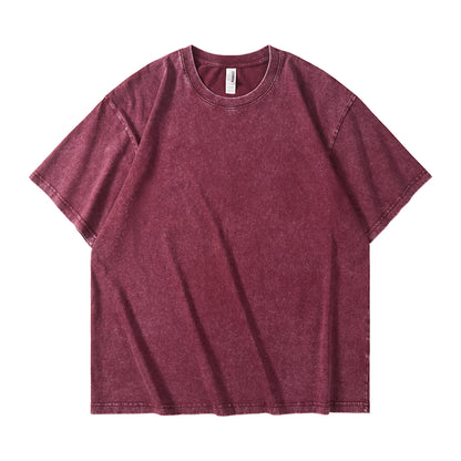 Heavyweight Washed Cotton Streetwear T-Shirt