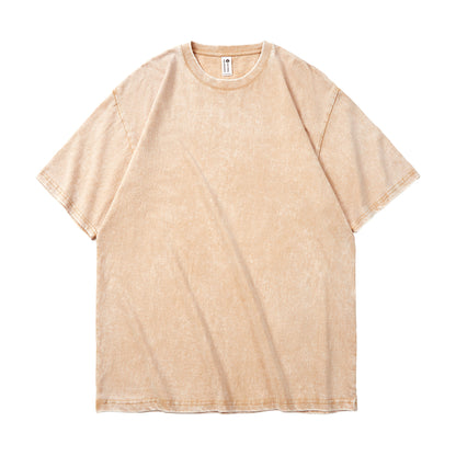 Heavyweight Washed Cotton Streetwear T-Shirt