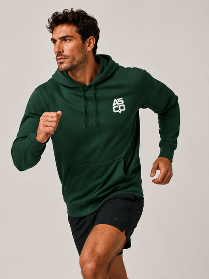 ASCO Logo Hoodie — Minimalist Blue Pullover
